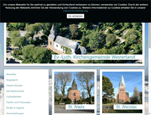 Tablet Screenshot of kirche-westerland.de